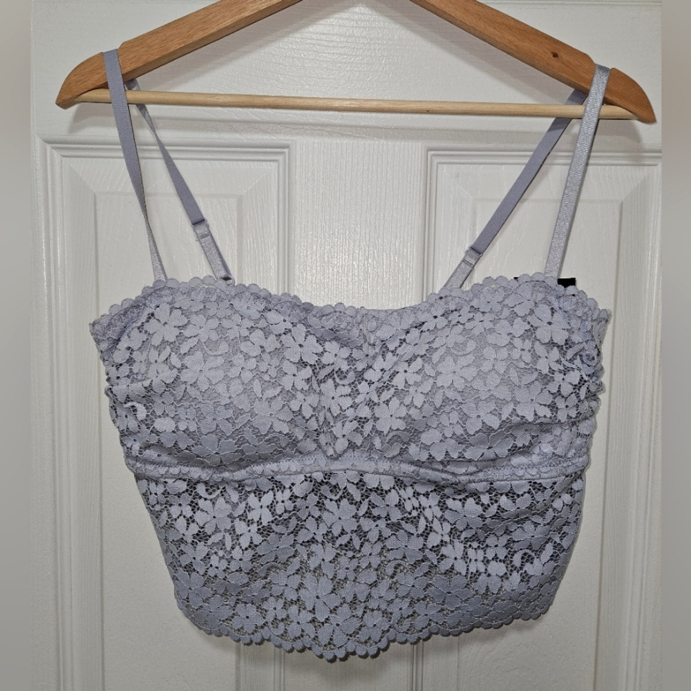 H&M Lavender Long Line Lace Bralette